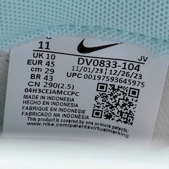Nike Dunk Low \'Glacier Blue\' Sz 11 DV0833-104 (118) main image 4